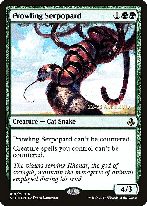 Prowling Serpopard (180s) [Amonkhet Promos]