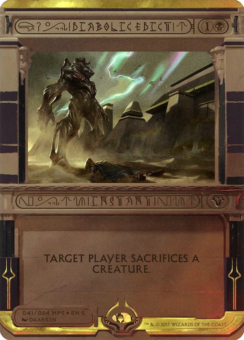 Diabolic Edict (41) [Amonkhet Invocations] [Borderless]