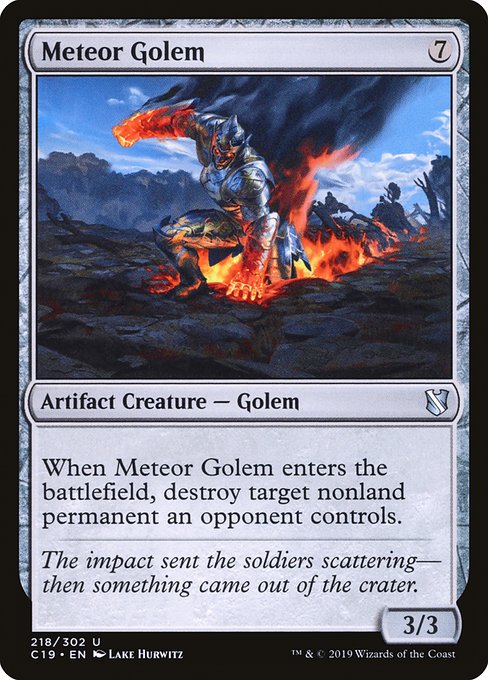 Meteor Golem (218) [Commander 2019]