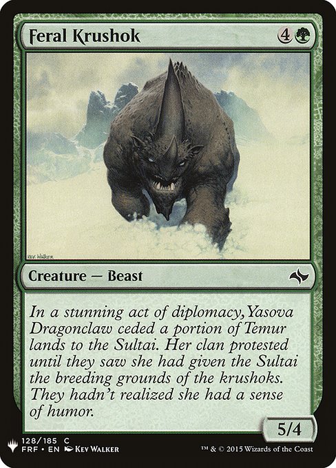 Feral Krushok (FRF-128) [The List]