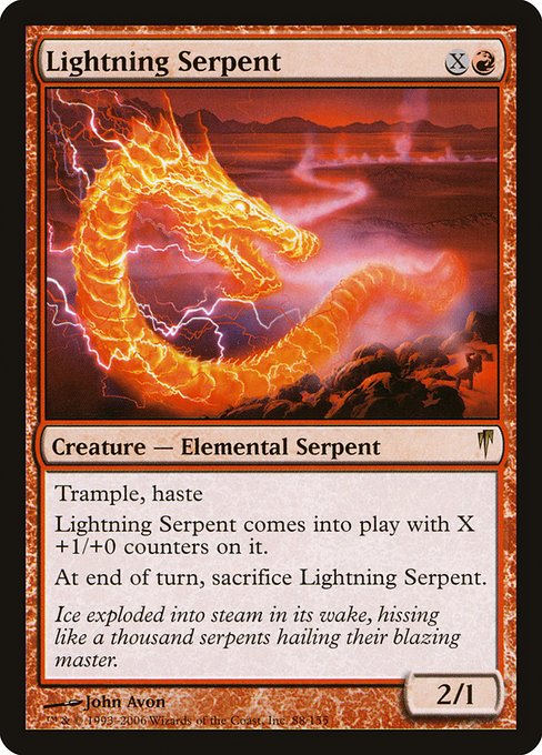 Lightning Serpent (88) [Coldsnap]