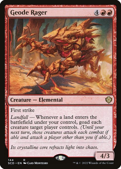 Geode Rager (144) [Starter Commander Decks]