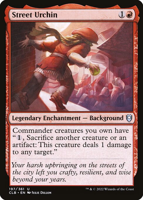 Street Urchin (197) [Commander Legends: Battle for Baldur's Gate]