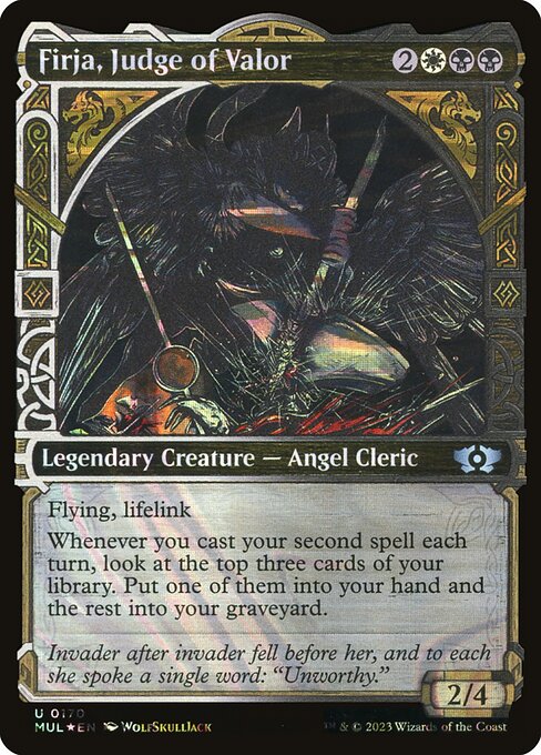 Firja, Judge of Valor (170) [Multiverse Legends] [Showcase]