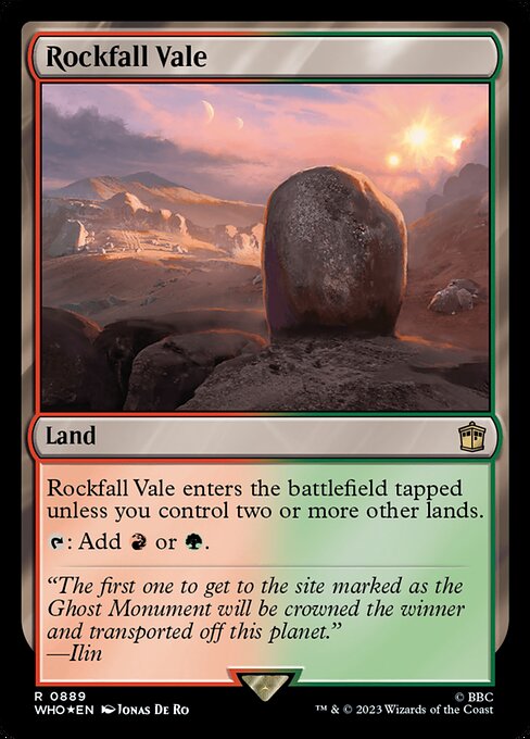 Rockfall Vale (889) [Doctor Who]