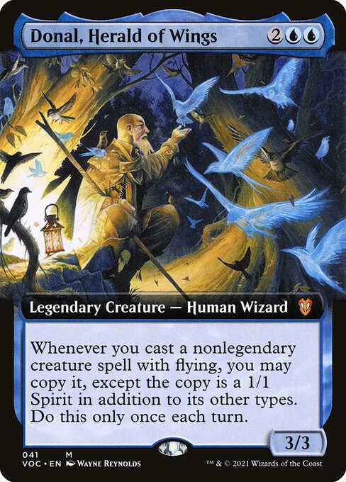Donal, Herald of Wings (41) [Crimson Vow Commander] [Extended Art]