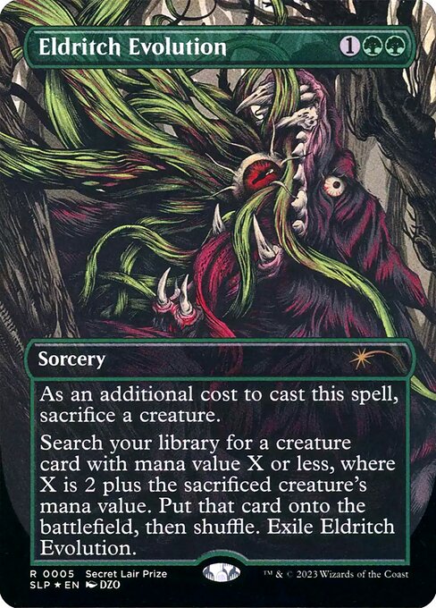 Eldritch Evolution (5) [Secret Lair Showdown] [Borderless]