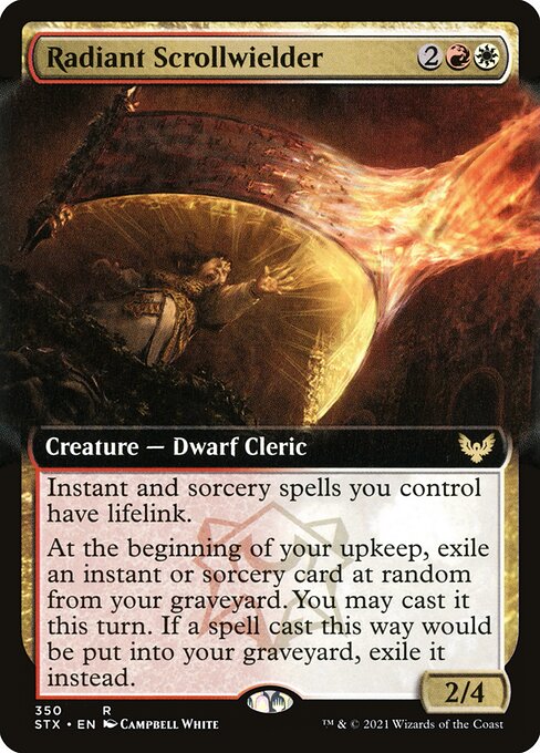 Radiant Scrollwielder (350) [Strixhaven: School of Mages] [Extended Art]