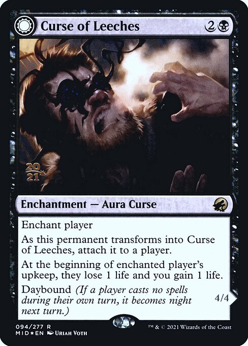 Curse of Leeches // Leeching Lurker (94s) [Innistrad: Midnight Hunt Promos]