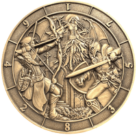 D8 Battle Scene Dice Coin image 0