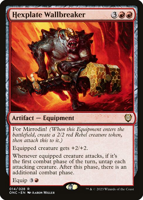 Hexplate Wallbreaker (14) [Phyrexia: All Will Be One Commander]