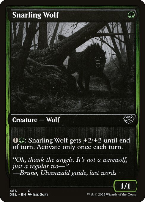 Snarling Wolf (486) [Innistrad: Double Feature]