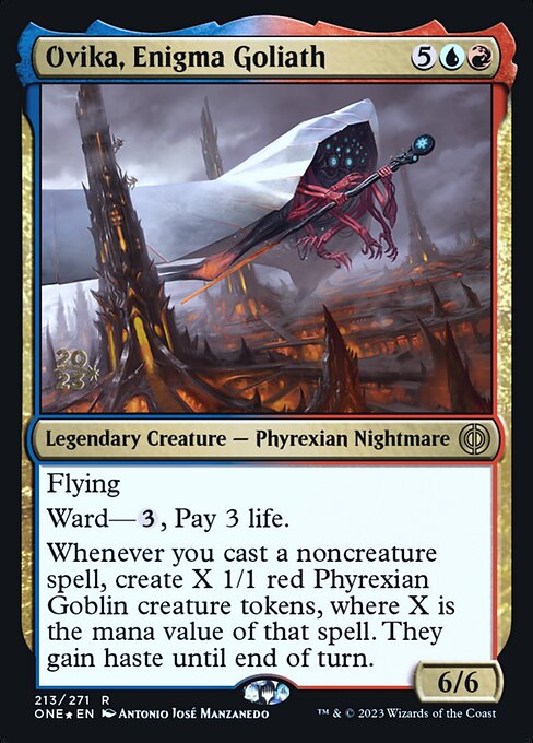 Ovika, Enigma Goliath (213s) [Phyrexia: All Will Be One Promos]