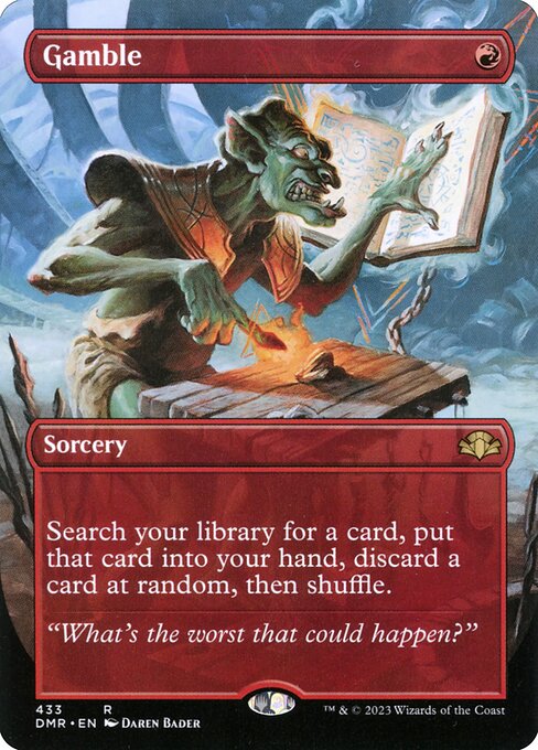 Gamble (433) [Dominaria Remastered] [Borderless]