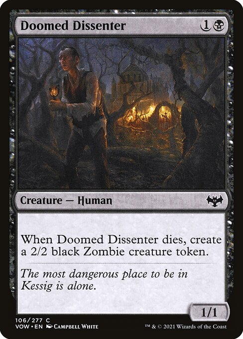 Doomed Dissenter (106) [Innistrad: Crimson Vow]