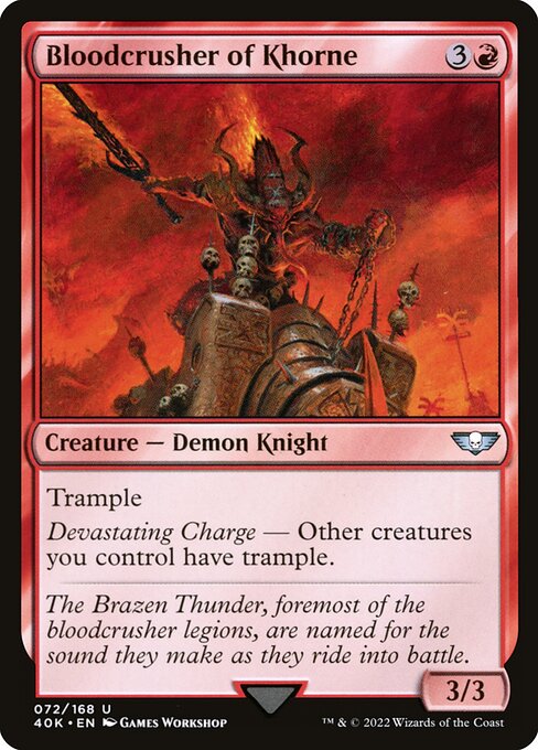 Bloodcrusher of Khorne (72) [Warhammer 40,000 Commander]