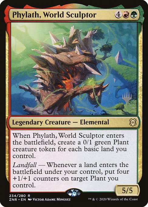 Phylath, World Sculptor (234p) [Zendikar Rising Promos]