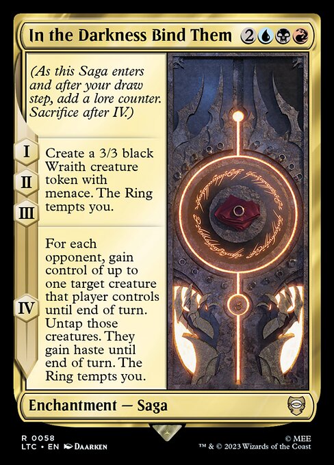 In the Darkness Bind Them (58) [Tales of Middle-earth Commander]