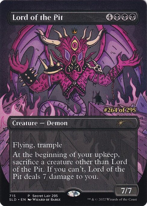 Lord of the Pit (715) [Secret Lair Drop] [Borderless]