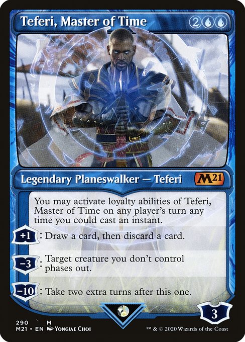 Teferi, Master of Time (290) [Core Set 2021] [Showcase]