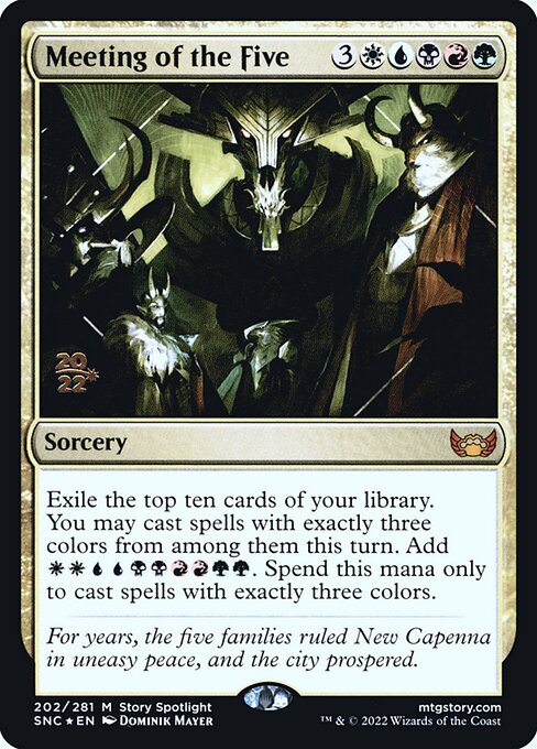Meeting of the Five (202s) [Streets of New Capenna Promos]