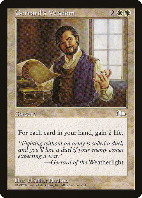 Gerrard's Wisdom (15) [Weatherlight]