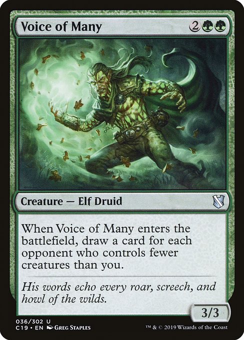 Voice of Many (36) [Commander 2019]
