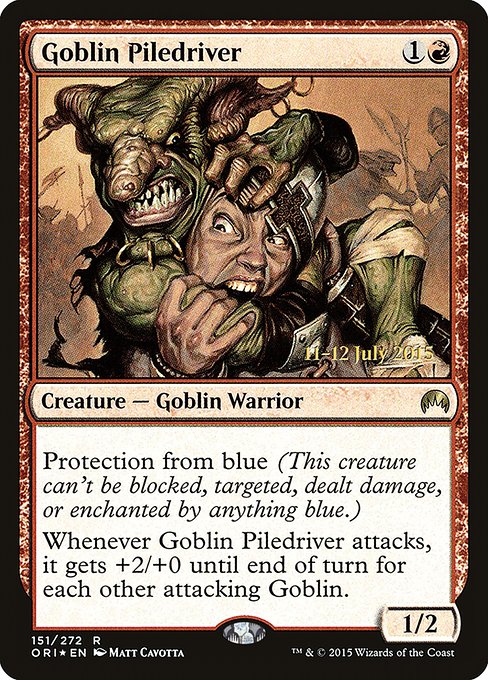 Goblin Piledriver (151s) [Magic Origins Promos]