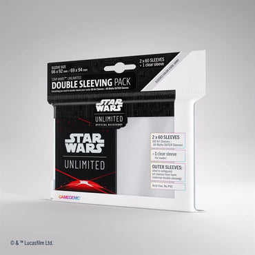 Gamegenic Space Red Star Wars Unlimited Double Sleeving Kit 60 CT image 0