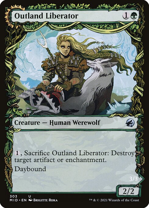 Outland Liberator // Frenzied Trapbreaker (303) [Innistrad: Midnight Hunt] [Showcase]