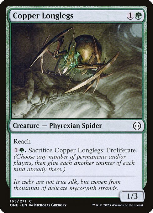 Copper Longlegs (165) [Phyrexia: All Will Be One]