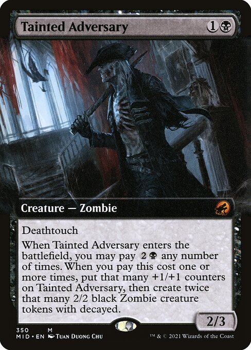 Tainted Adversary (350) [Innistrad: Midnight Hunt] [Extended Art]