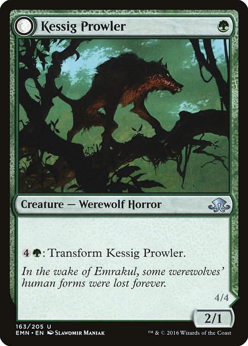 Kessig Prowler // Sinuous Predator (163) [Eldritch Moon]
