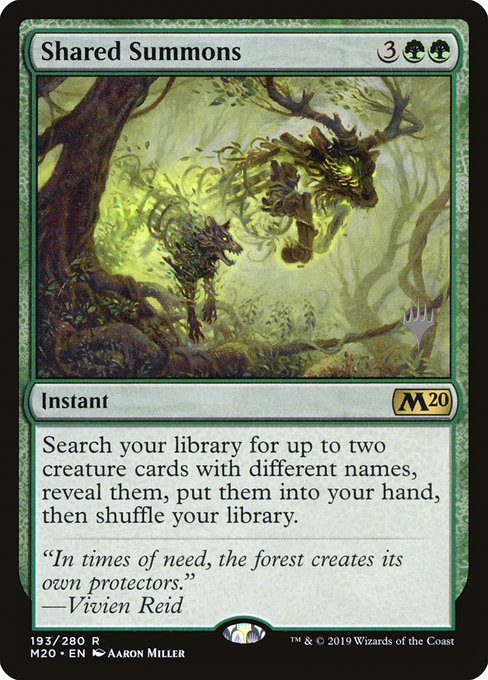 Shared Summons (193p) [Core Set 2020 Promos]