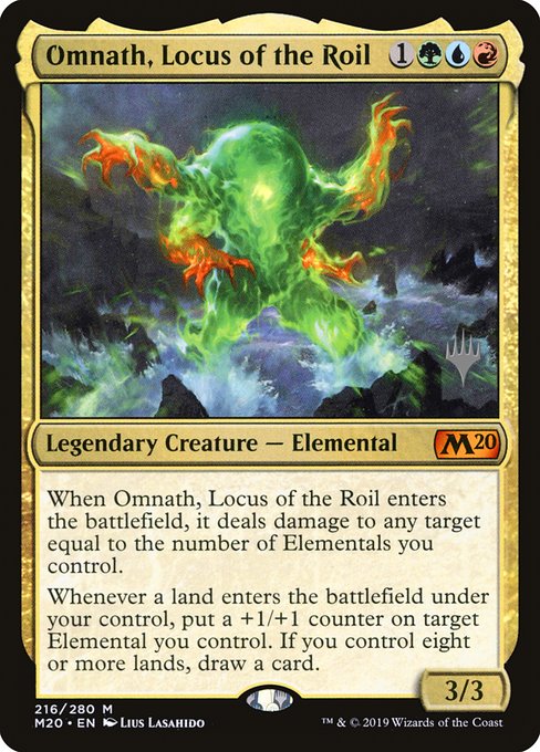 Omnath, Locus of the Roil (216p) [Core Set 2020 Promos]