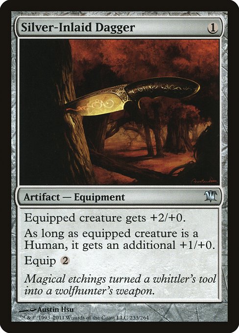 Silver-Inlaid Dagger (233) [Innistrad]