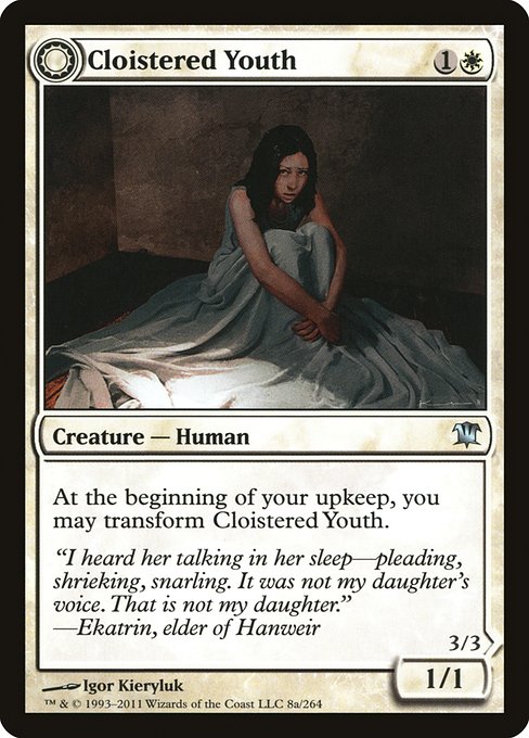 Cloistered Youth // Unholy Fiend (8) [Innistrad]
