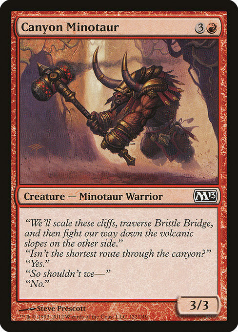 Canyon Minotaur (122) [Magic 2013]