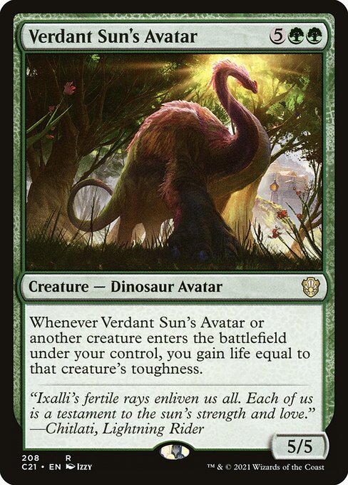 Verdant Sun's Avatar (208) [Commander 2021]