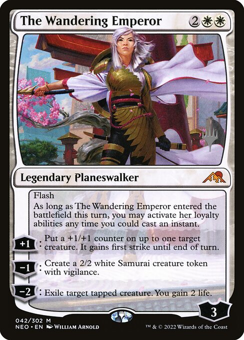The Wandering Emperor (42p) [Kamigawa: Neon Dynasty Promos]