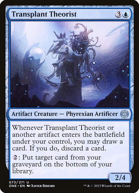 Transplant Theorist (73) [Phyrexia: All Will Be One]