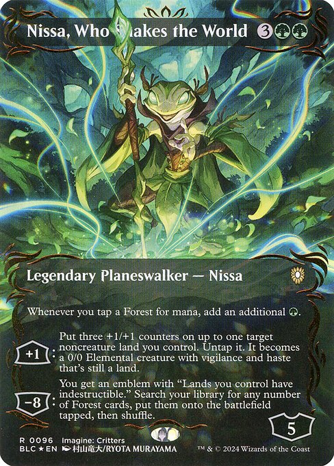 Nissa, Who Shakes the World (96) [Bloomburrow Commander]