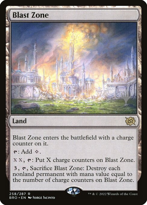 Blast Zone (258p) [The Brothers' War Promos]