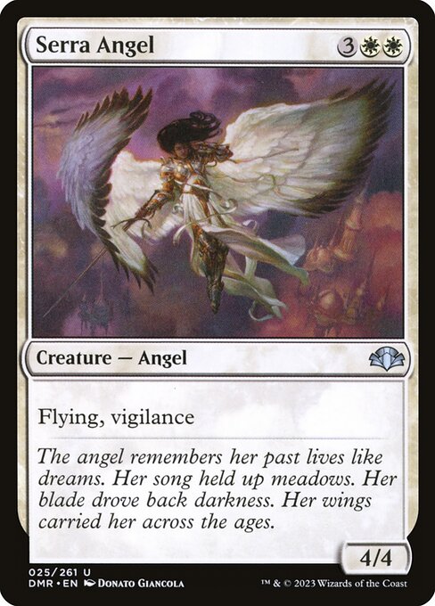 Serra Angel (25) [Dominaria Remastered]