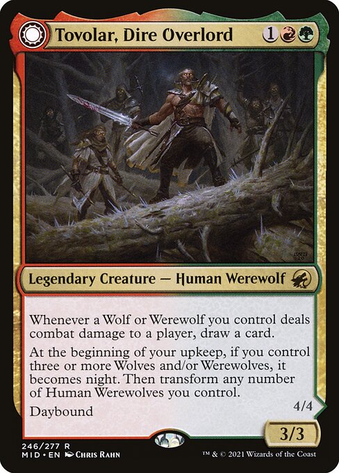 Tovolar, Dire Overlord // Tovolar, the Midnight Scourge (246) [Innistrad: Midnight Hunt]
