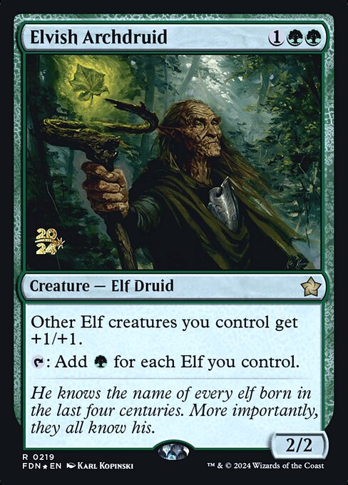 Elvish Archdruid (219s) [Foundations Promos]