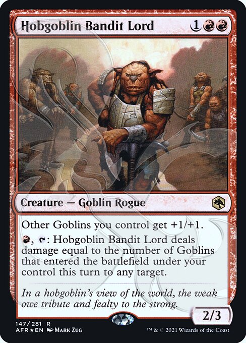 Hobgoblin Bandit Lord (147a) [Adventures in the Forgotten Realms Promos]