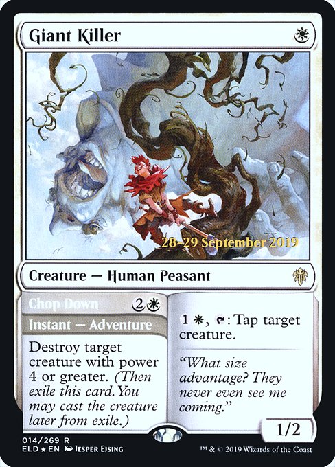 Giant Killer // Chop Down (14s) [Throne of Eldraine Promos]