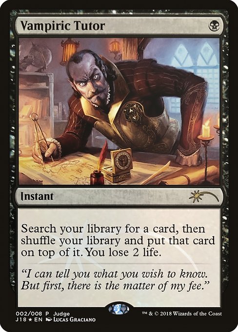 Vampiric Tutor (2) [Judge Gift Cards 2018]
