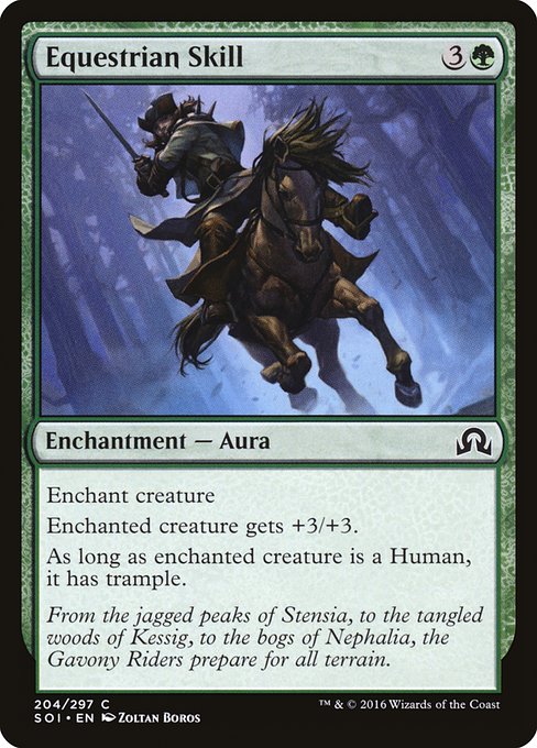 Equestrian Skill (204) [Shadows over Innistrad]